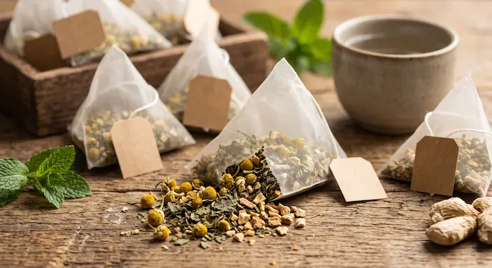 Té herbal digestivo